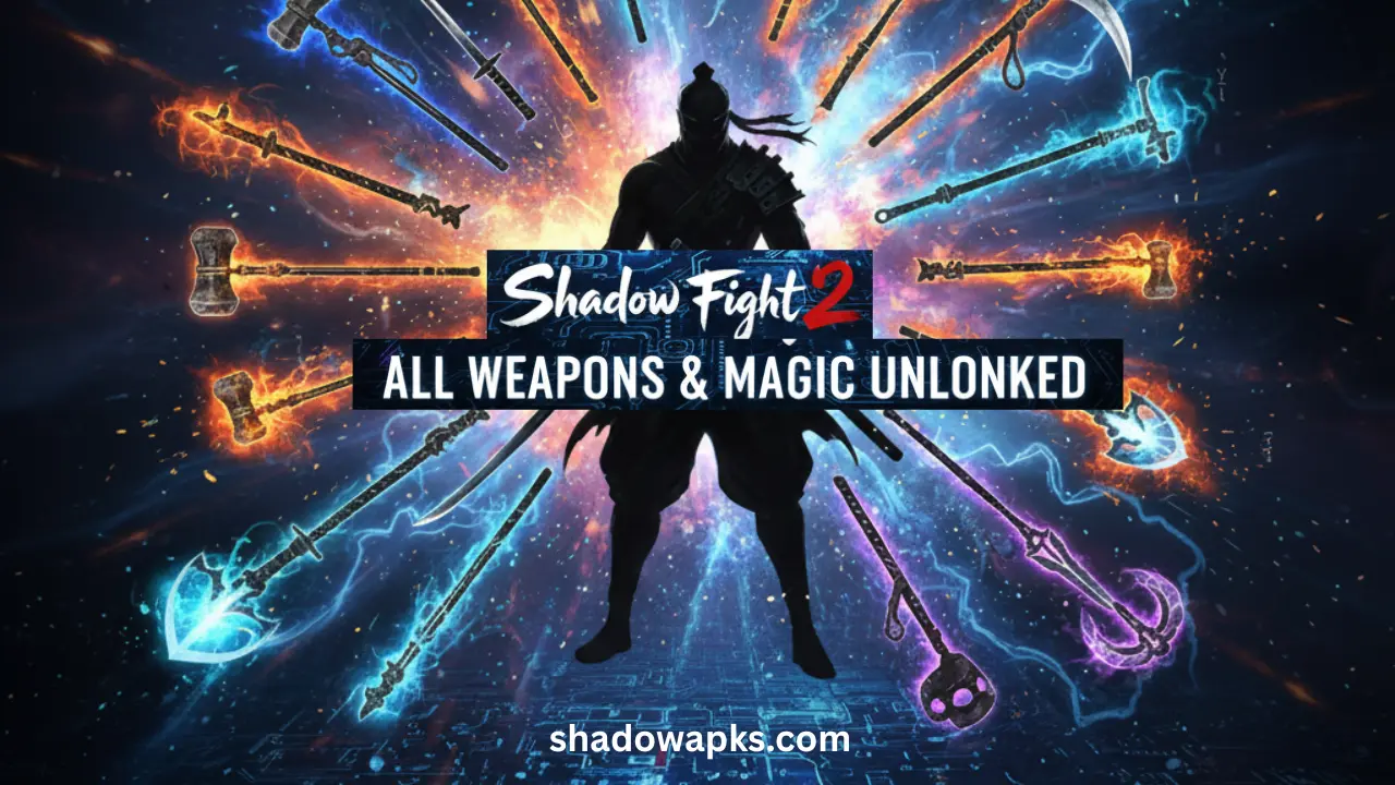 Shadow Fight 2 All Weapons and Magic Unlock Mod APK 1 Shadow Fight 2 All Weapons and Magic Unlock Mod APK
